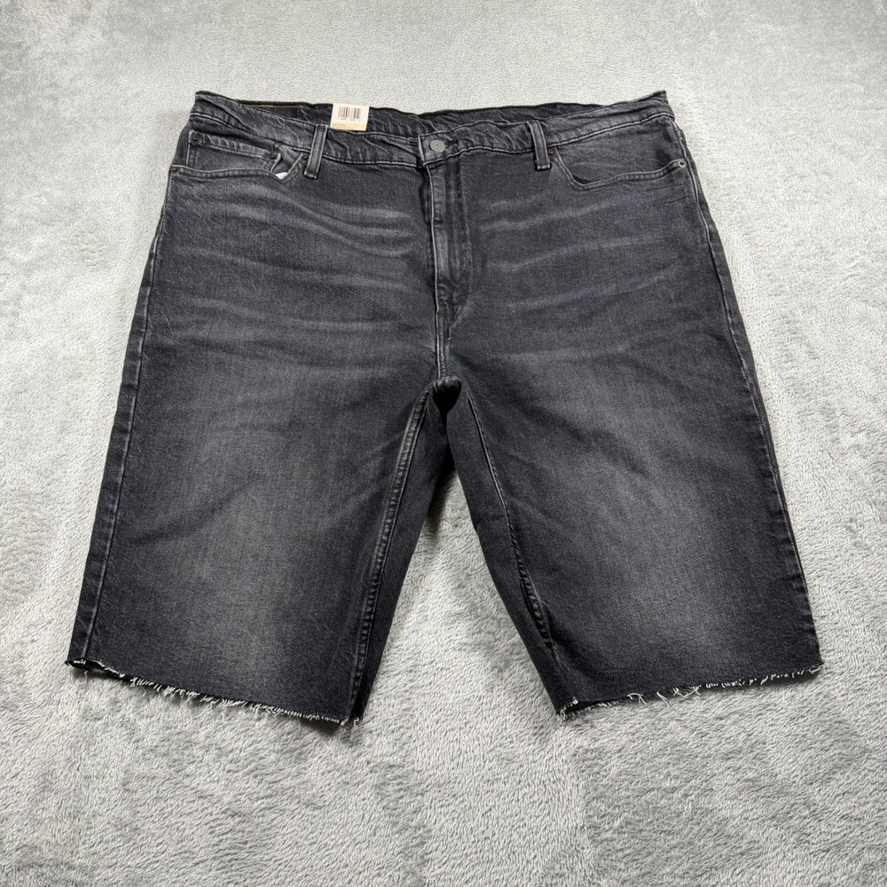 Levi's 511 Slim Shorts Mens Size 42 Gray Cut Off Denim Frayed Hem NWT